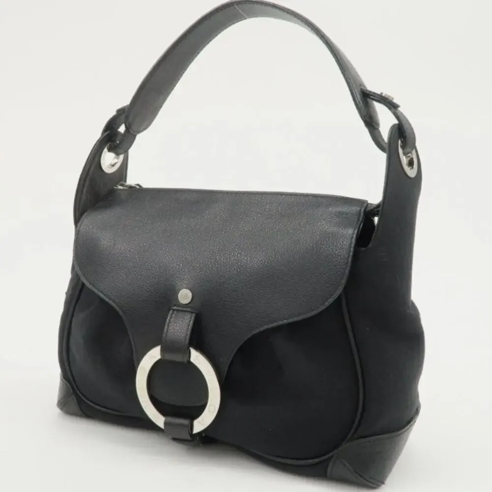 💎✨AUTHENTIC✨💎BVLGARI Logo Mani Black Handbag - Picture 3 of 15